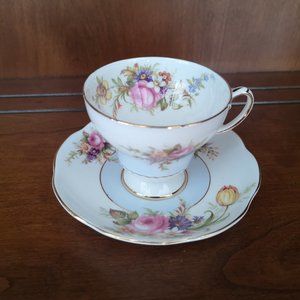 EB Foley floral fine bone cup&saucer